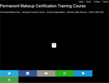 Tablet Screenshot of permanentmakeuplessons.com